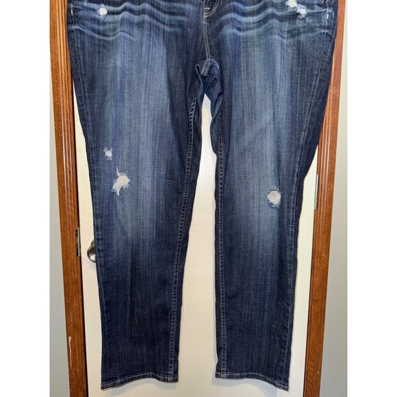 Vigoss The Boyfriend Rolled Up Skinny Distressed Jeans Size 24 - Picture 4 of 11